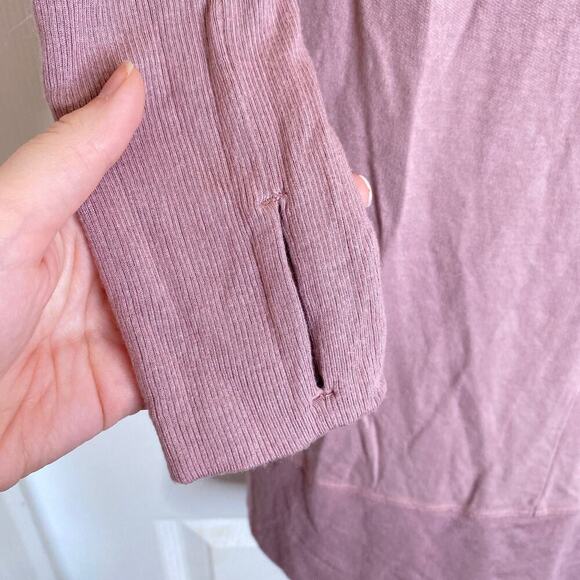 ATHLETA Studio Barre Sweatshirt Dress 2.0 Dogwood Mauve Pink Size Small - Picture 8 of 8